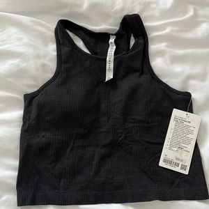 NWT Lululemon Ebb to Street RB Crop Tank size 10